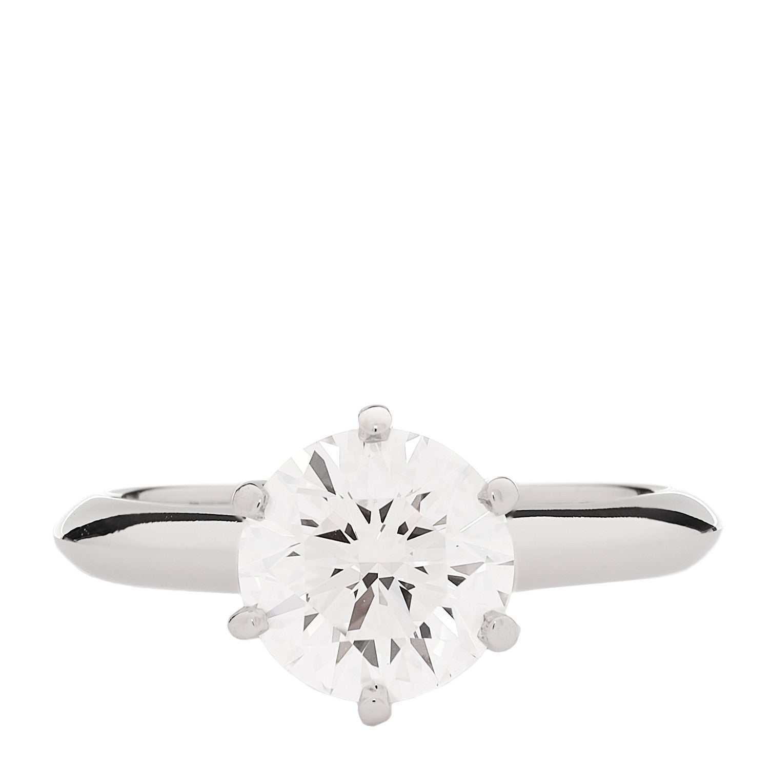 Tiffany Platinum Diamond 1.62ct Solitaire Engagement Ring 50 5.5 1 of 7
