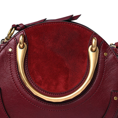 Chloe Calfskin Suede Small Pixie Bag Sienna Red 9 of 10