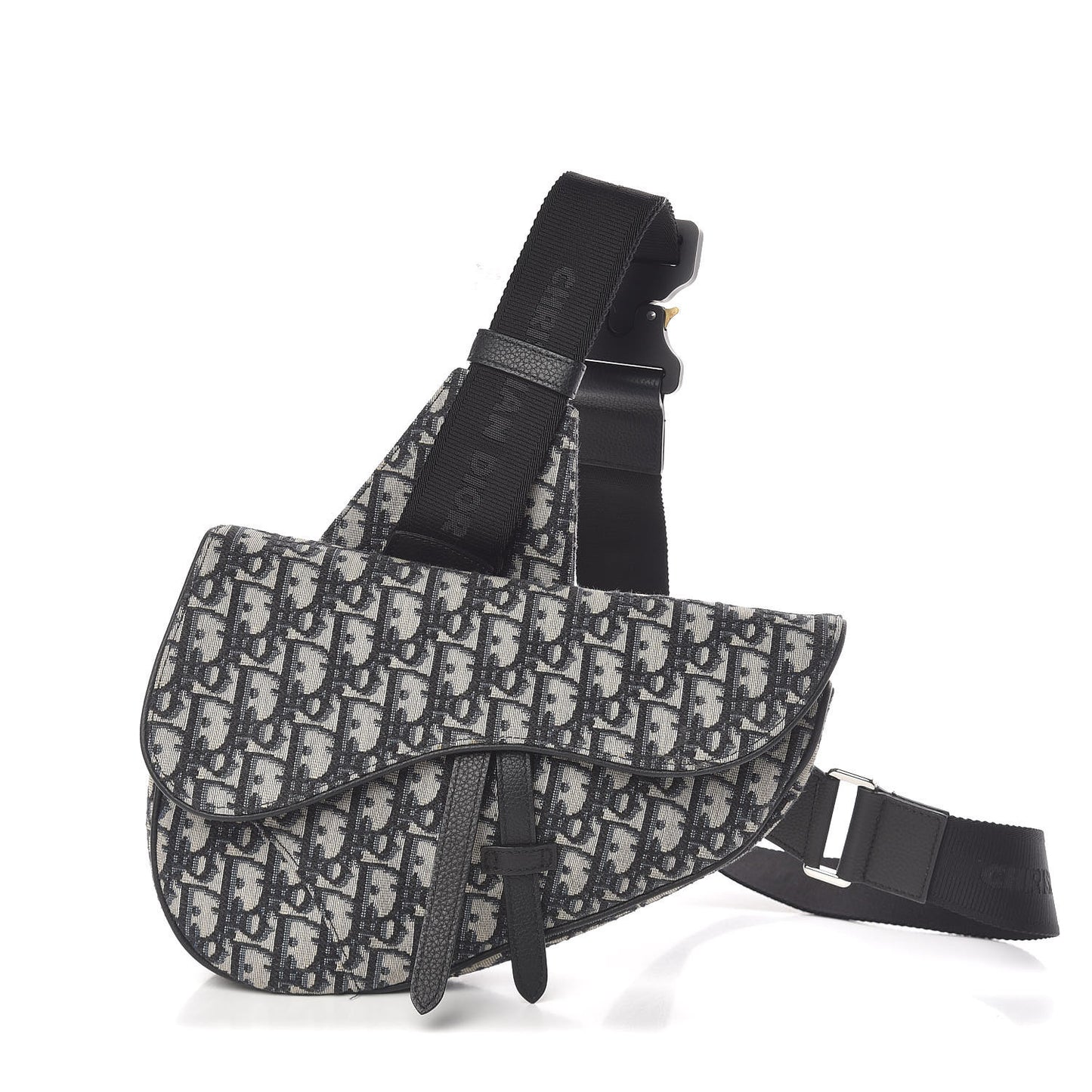 Oblique Mens Saddle Bag Blue