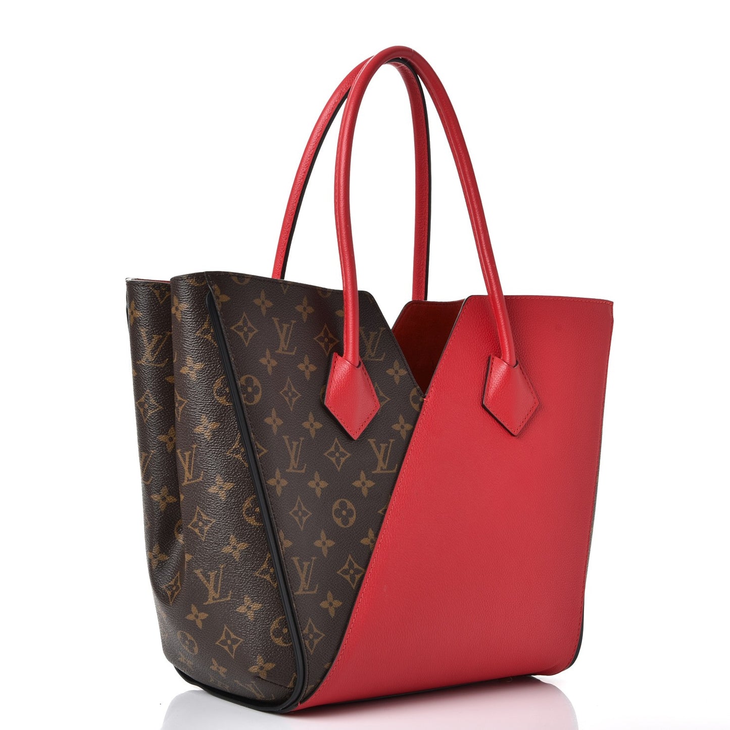 Calfskin Monogram Kimono Tote Poppy