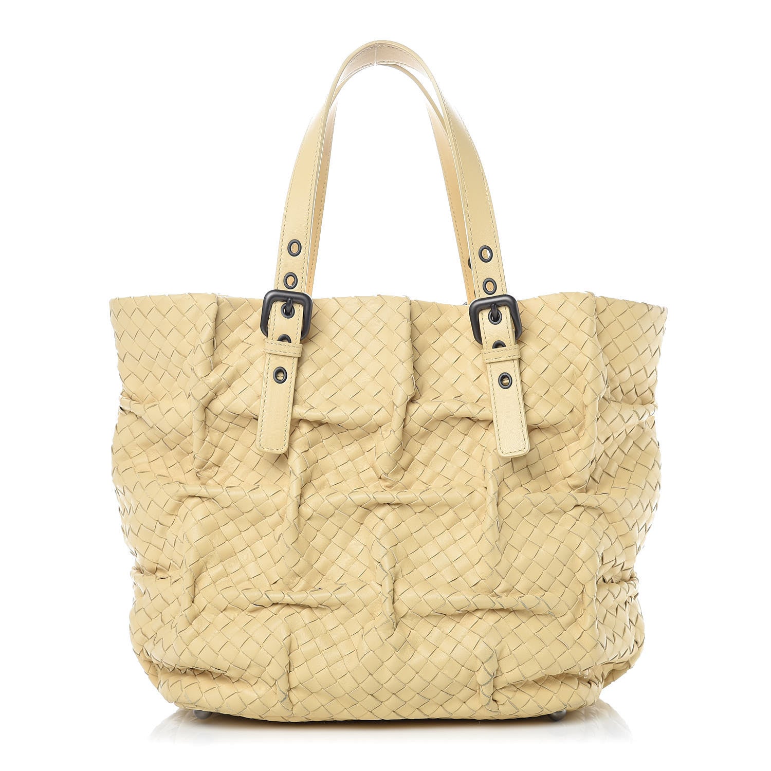 Bottega Veneta Nappa Intrecciato Pleated Tote Paille 1 of 15