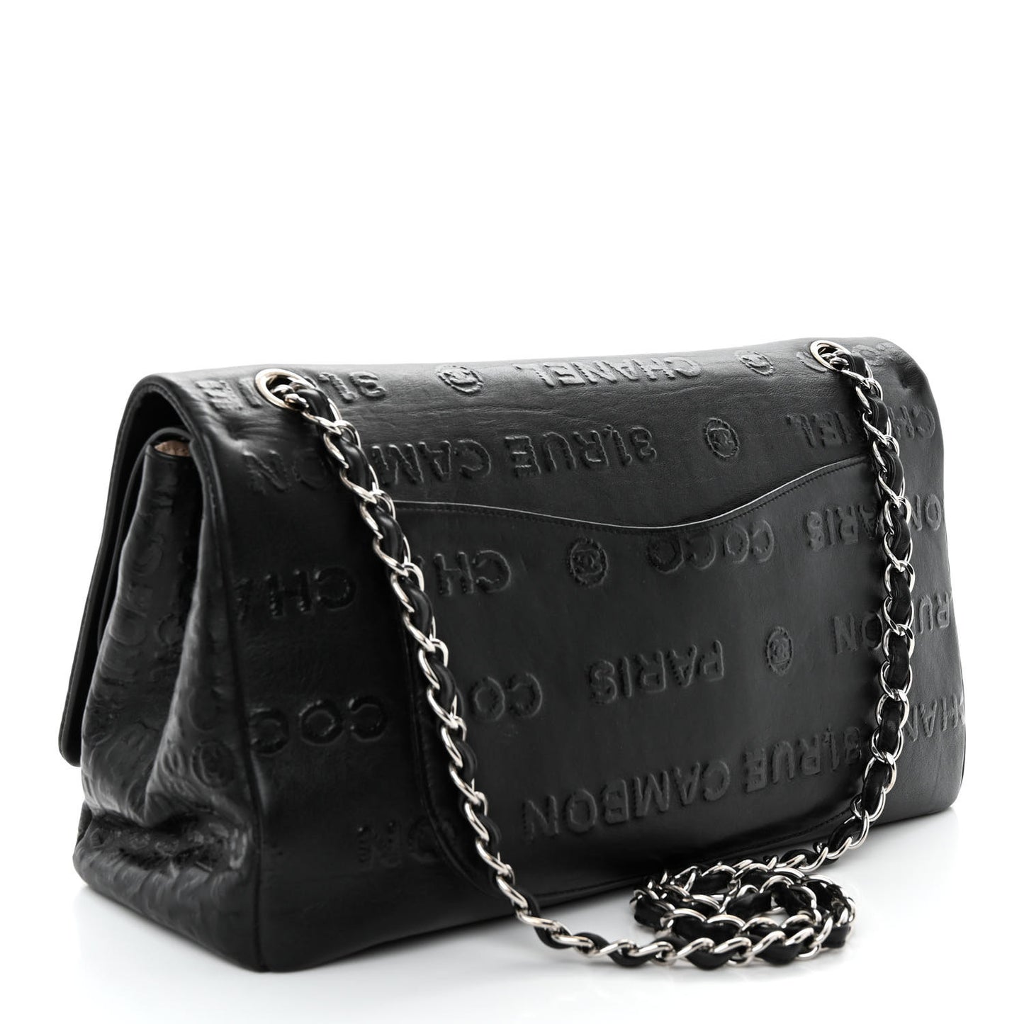 Calfskin Unlimited Jumbo Double Flap Black