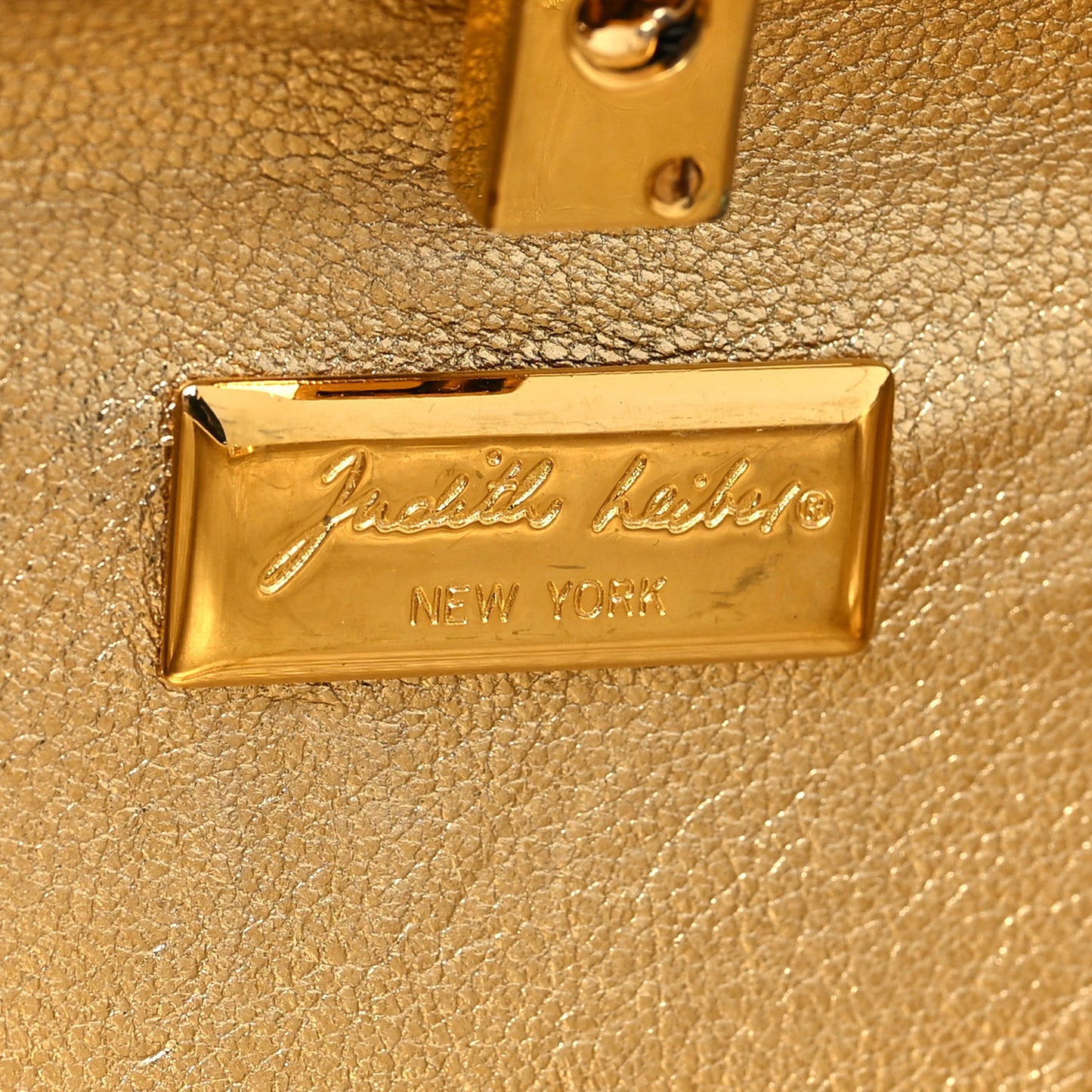 Swarovski Crystal Minaudiere Clutch Gold