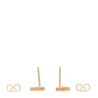 Tiffany 18K Rose Gold Diamond Extra Mini Heart Earrings 4 of 4