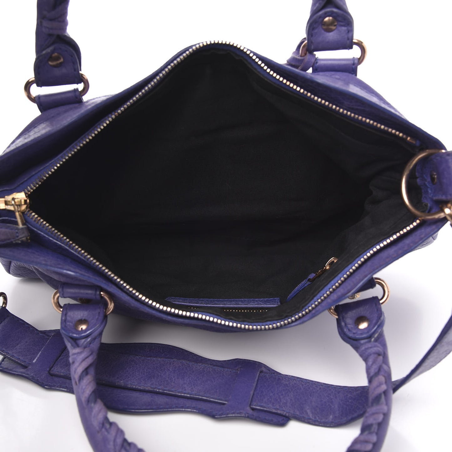 Agneau Giant 12 Rose Gold Hardware First Bleu Lavande