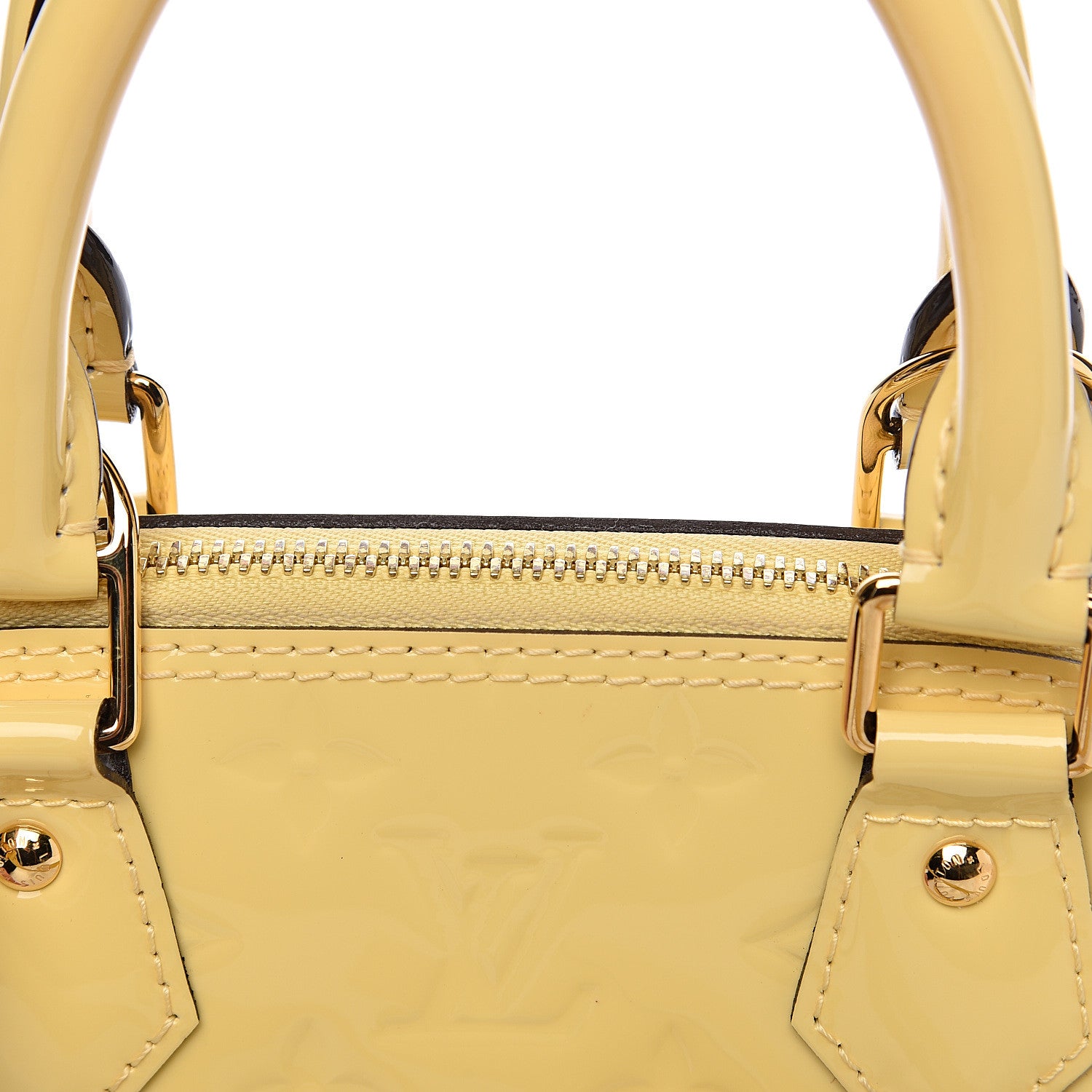 Louis Vuitton Vernis Alma BB Citrine 9 of 11