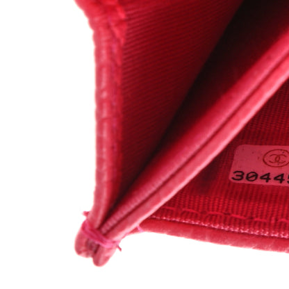 Chanel Caviar Camellia Embossed Card Holder Wallet Pink 8 of 8