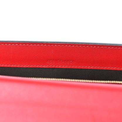 Gucci Guccissima Padlock Clutch Hibiscus Red 6 of 6
