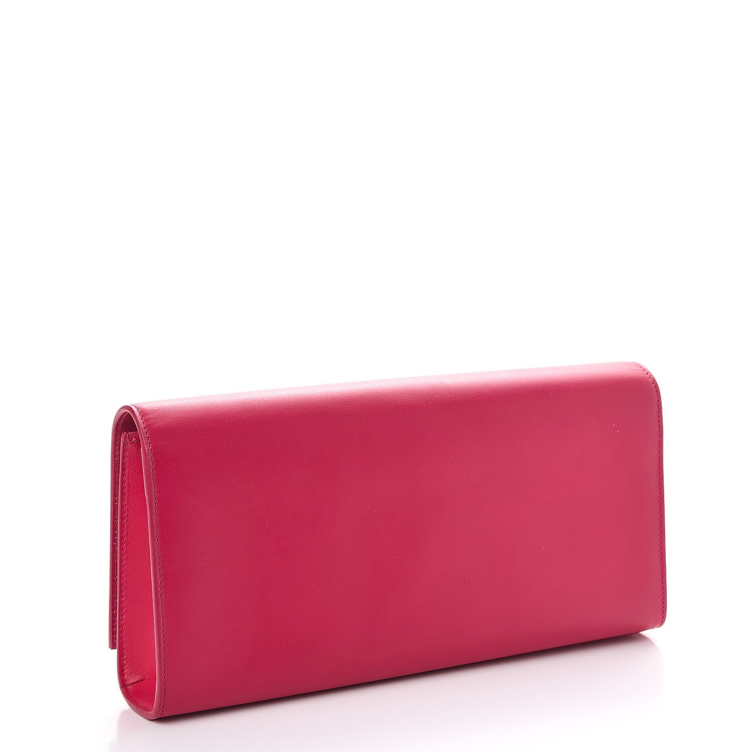 Saint Laurent Calfskin Classic Monogram Clutch Fuschia 3 of 7