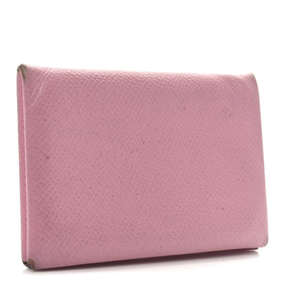 Hermes Epsom Calvi Card Case 5P Pink 3 of 9