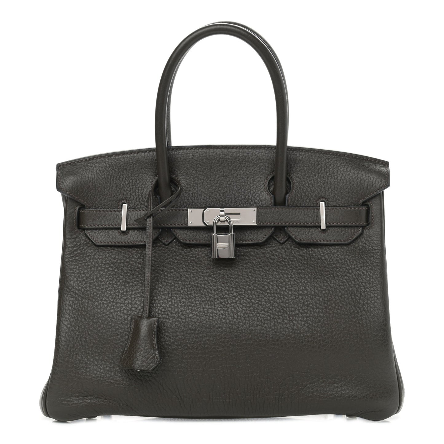 Taurillon Clemence Birkin 30 Vert Bronze