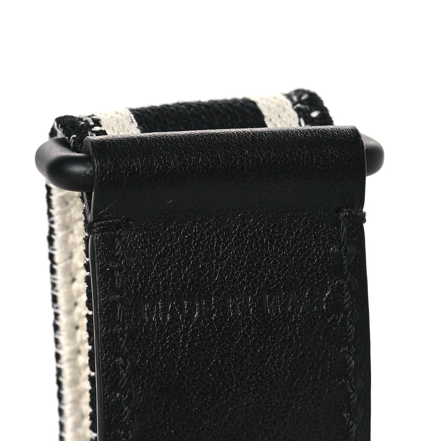 Canvas Embroidered Shoulder Strap Black Ultramatte