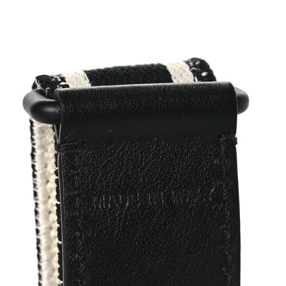 Christian Dior Canvas Embroidered Shoulder Strap Black Ultramatte 4 of 5