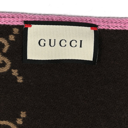Gucci Wool Silk GG Monogram Ripon Simple Scarf Roseate 3 of 4