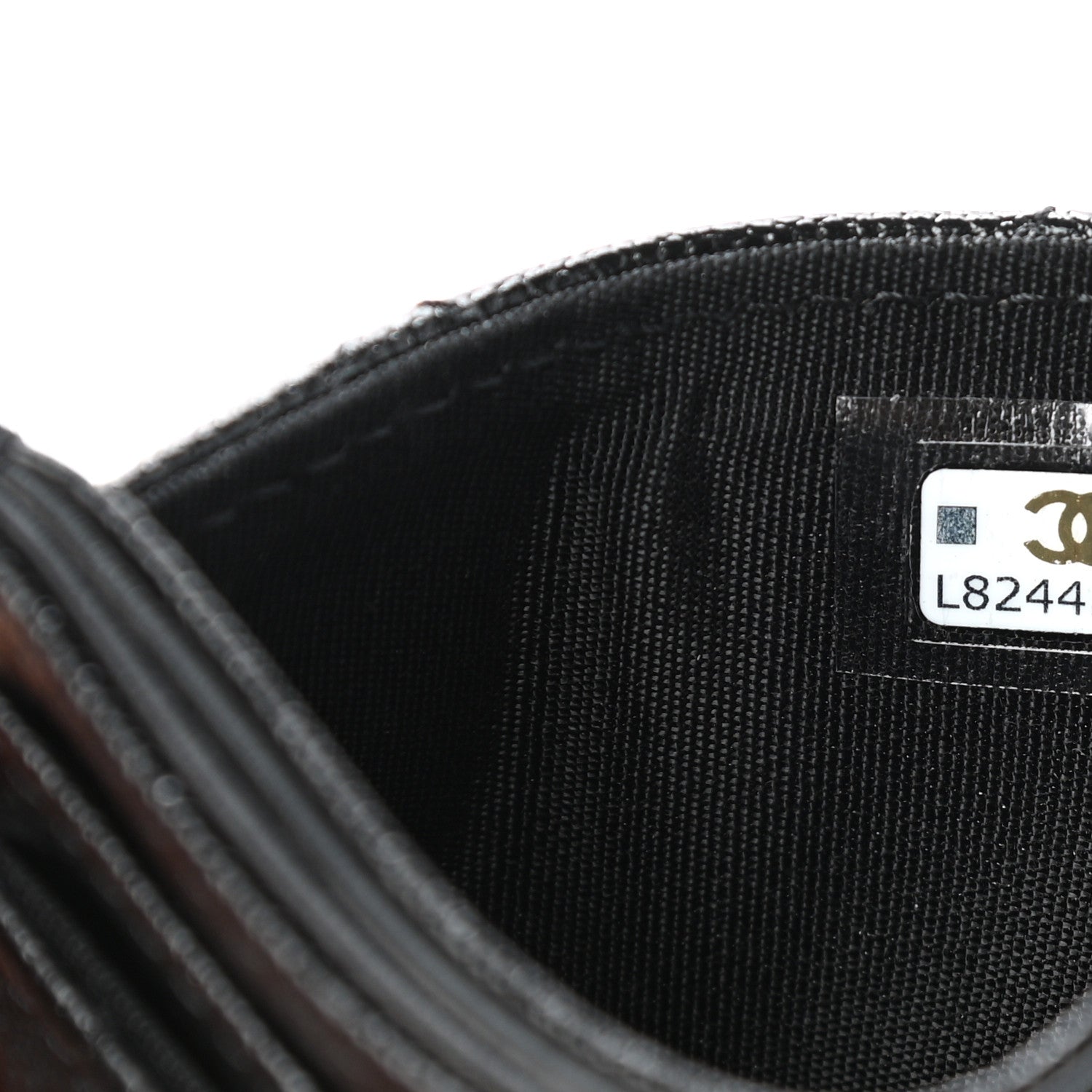 Chanel Caviar Quilted Studded CC Card Holder Black 8 of 9