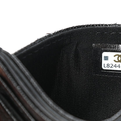 Chanel Caviar Quilted Studded CC Card Holder Black 8 of 9