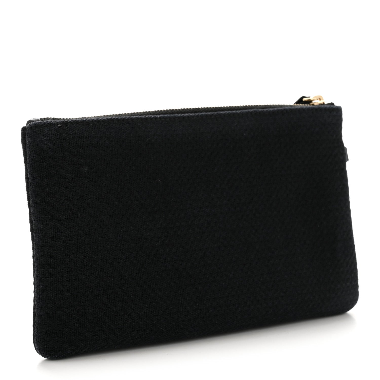 Chanel Mixed Fibers Deauville Pouch Black 3 of 7