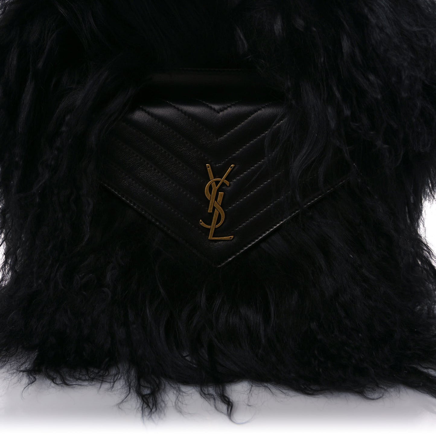 Shearling Lambskin Joe Backpack Black