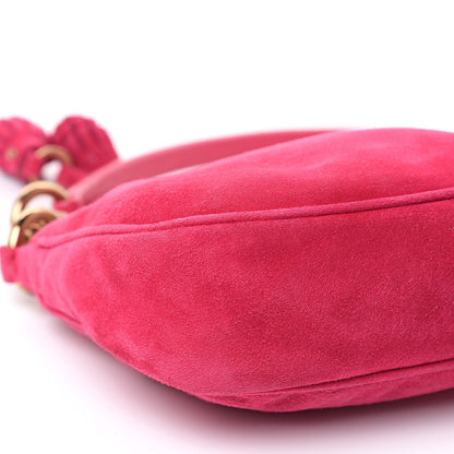 Prada Suede Box Shoulder Bag Peonia 8 of 12