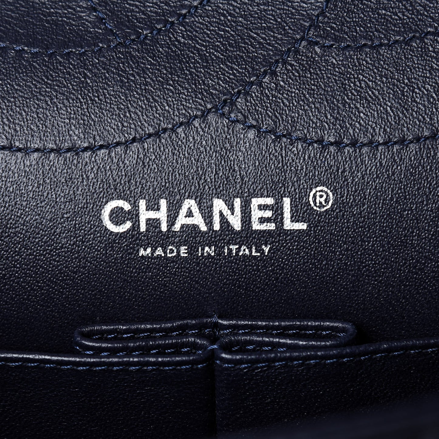 Aged Calfskin Quilted 2.55 Reissue 227 Flap Navy Blue