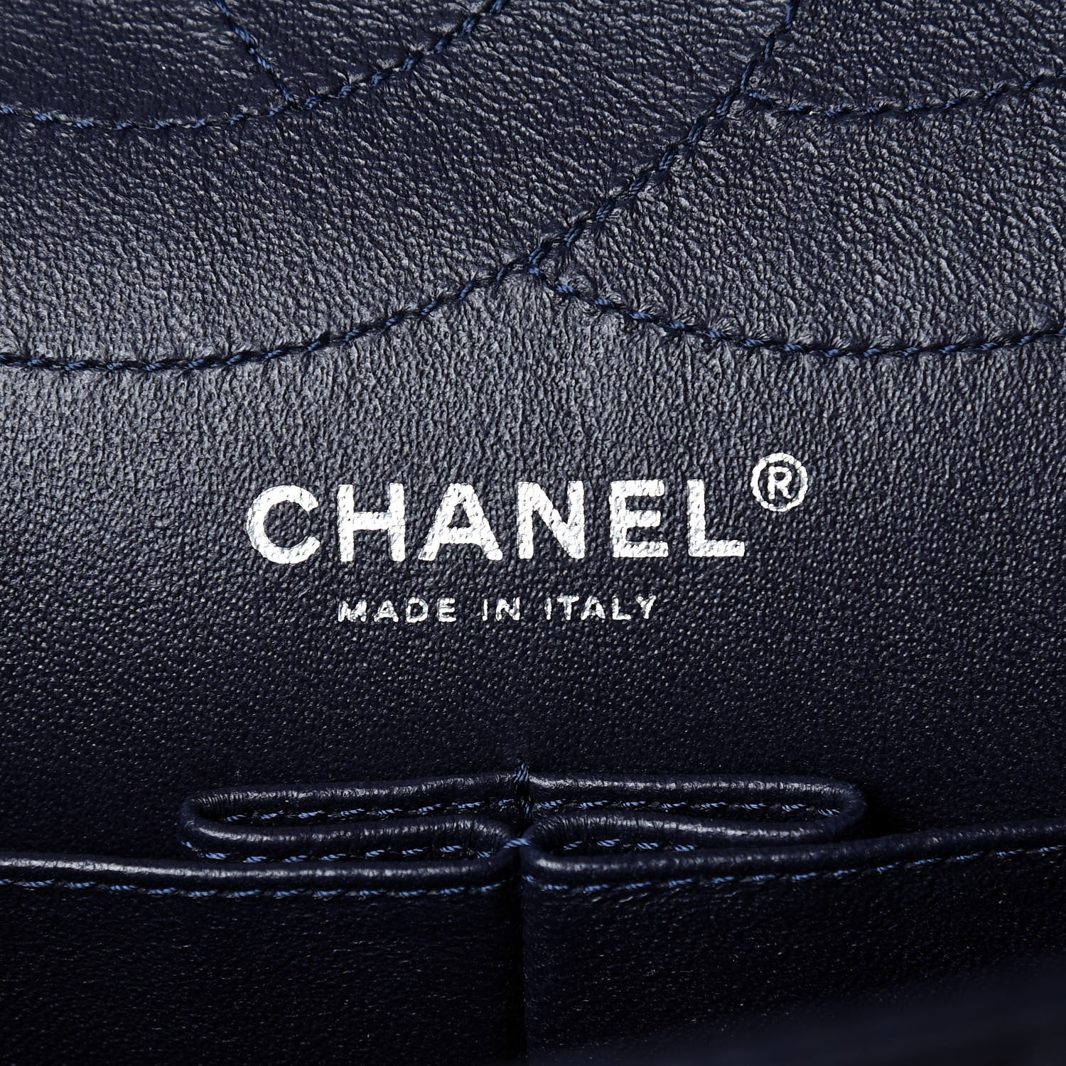 Chanel Aged Calfskin Quilted 2.55 Reissue 227 Flap Navy Blue 6 of 13
