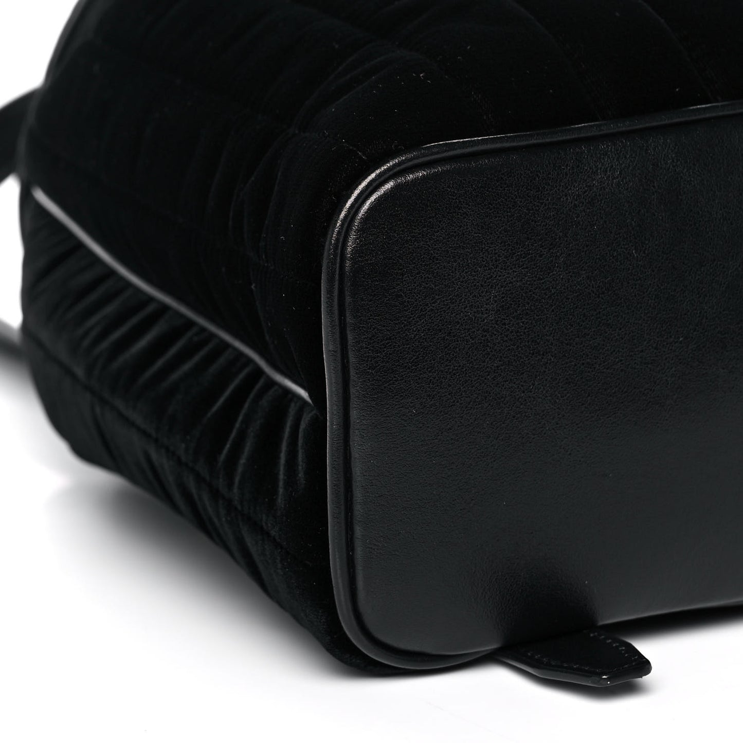 Velvet Matelasse Vicky Backpack Black