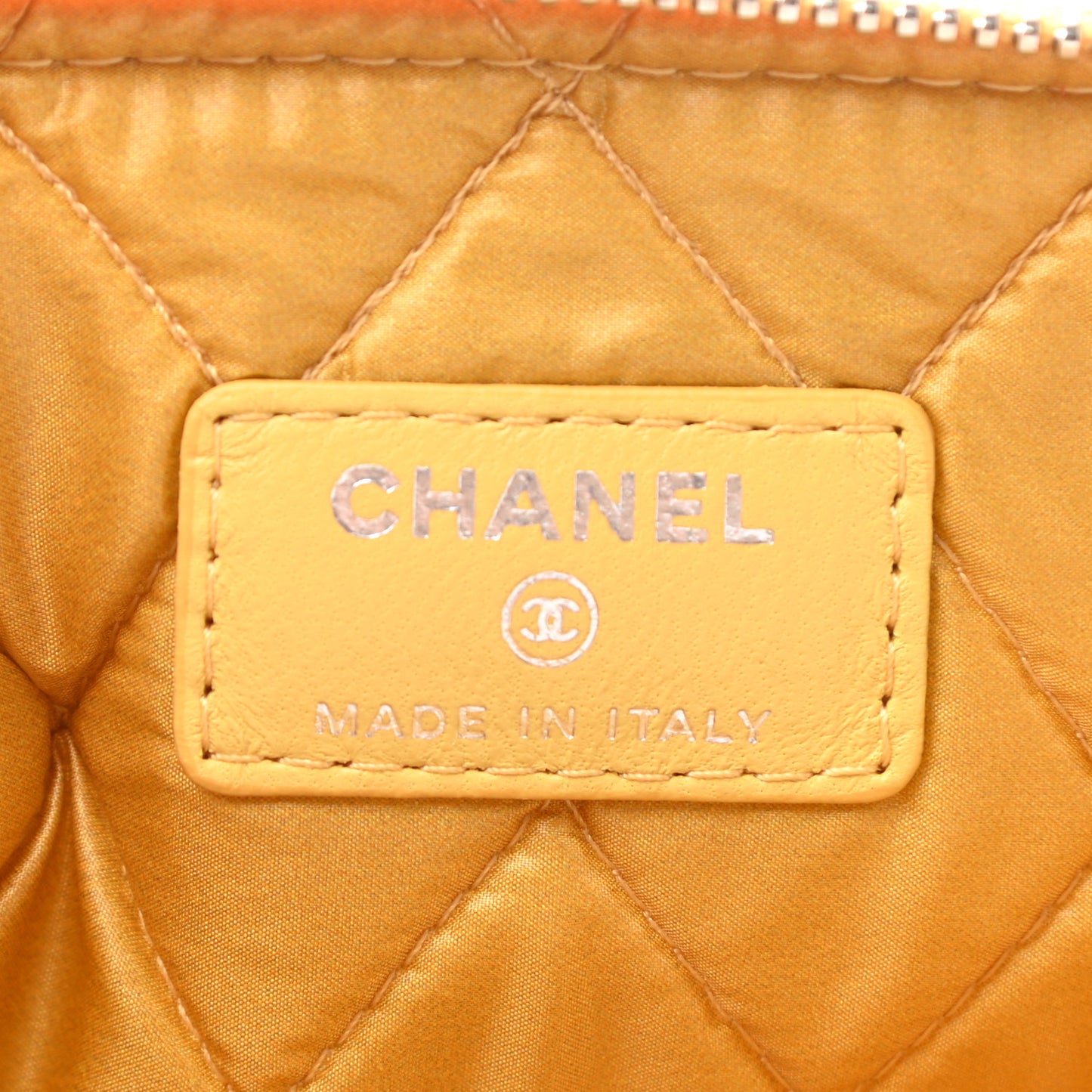 Lambskin Medium Cuba Car Cosmetic Case Yellow