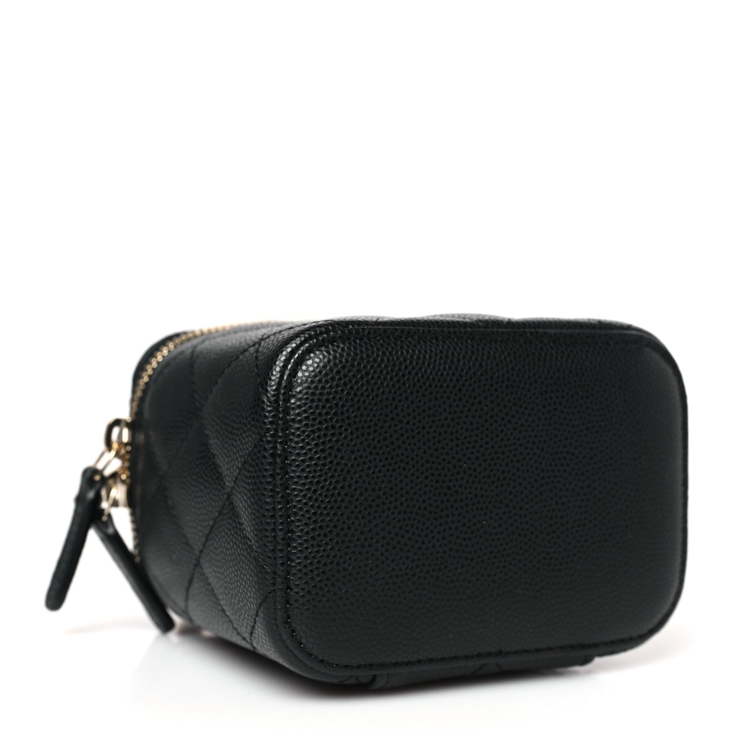 Chanel Caviar Quilted Mini Vanity Case With Chain Black 4 of 9