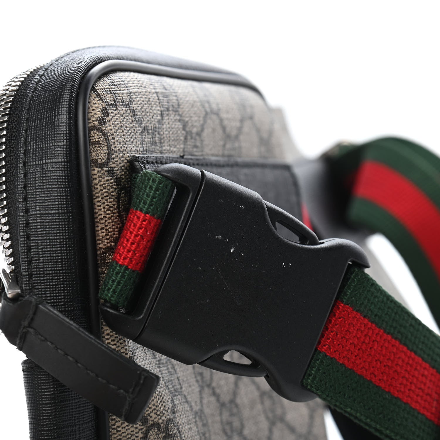 Gucci GG Supreme Monogram Web Belt Bag Black 12 of 12