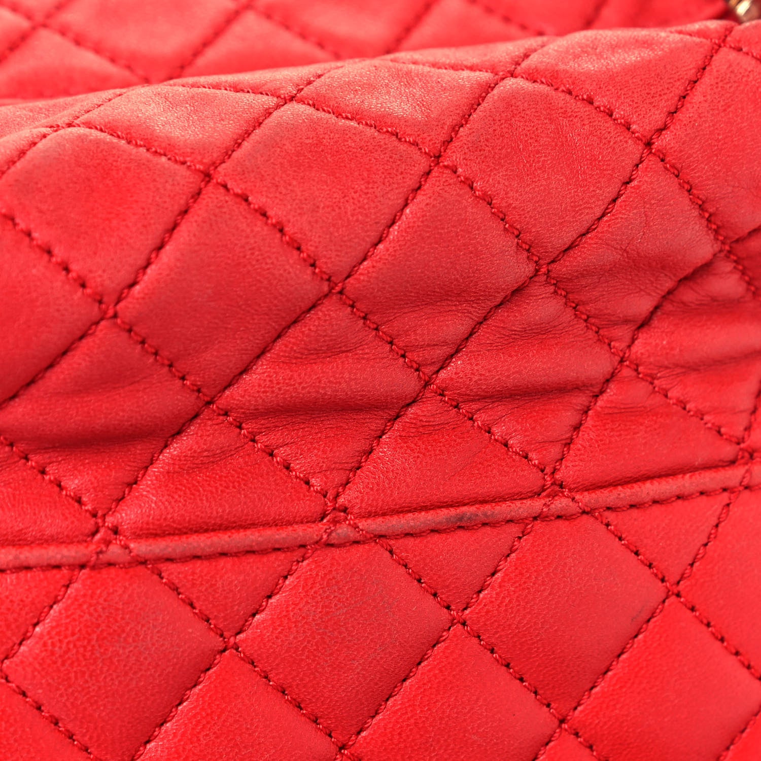 Chanel Lambskin Quilted Small Hobo Red 19 of 19