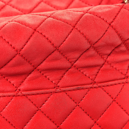 Chanel Lambskin Quilted Small Hobo Red 19 of 19
