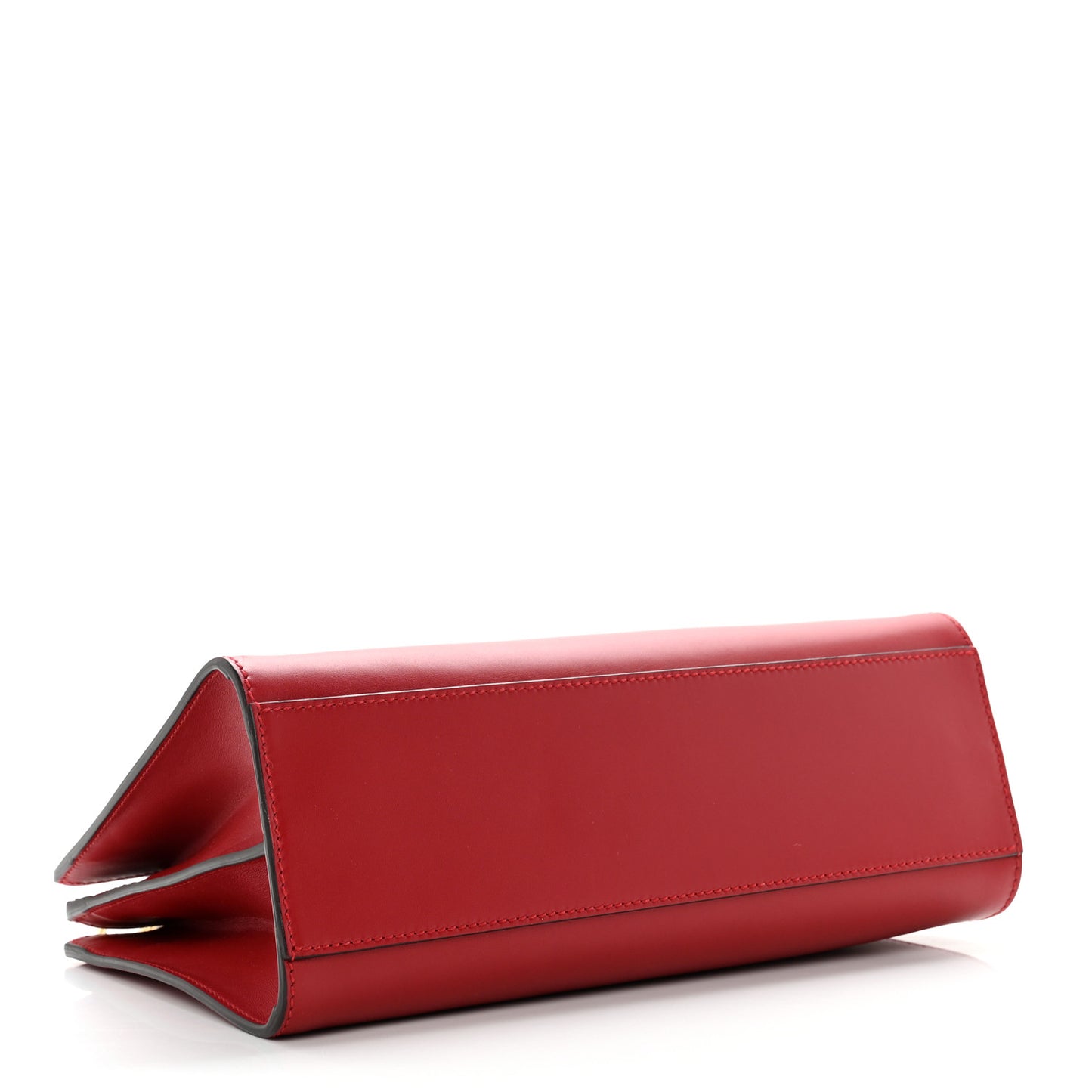 Nappa Bamboo Web Small Nymphaea Top Handle Bag Hibiscus Red