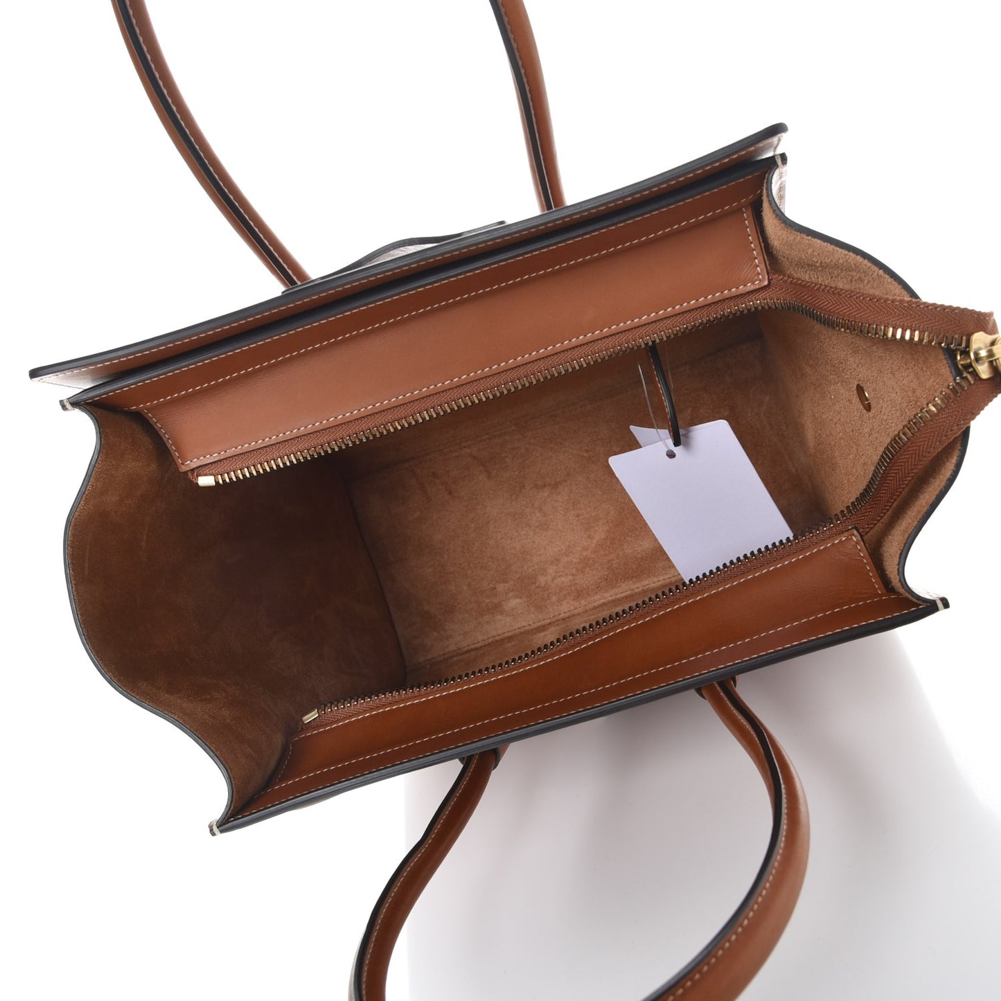 Natural Calfskin Micro Luggage Tan