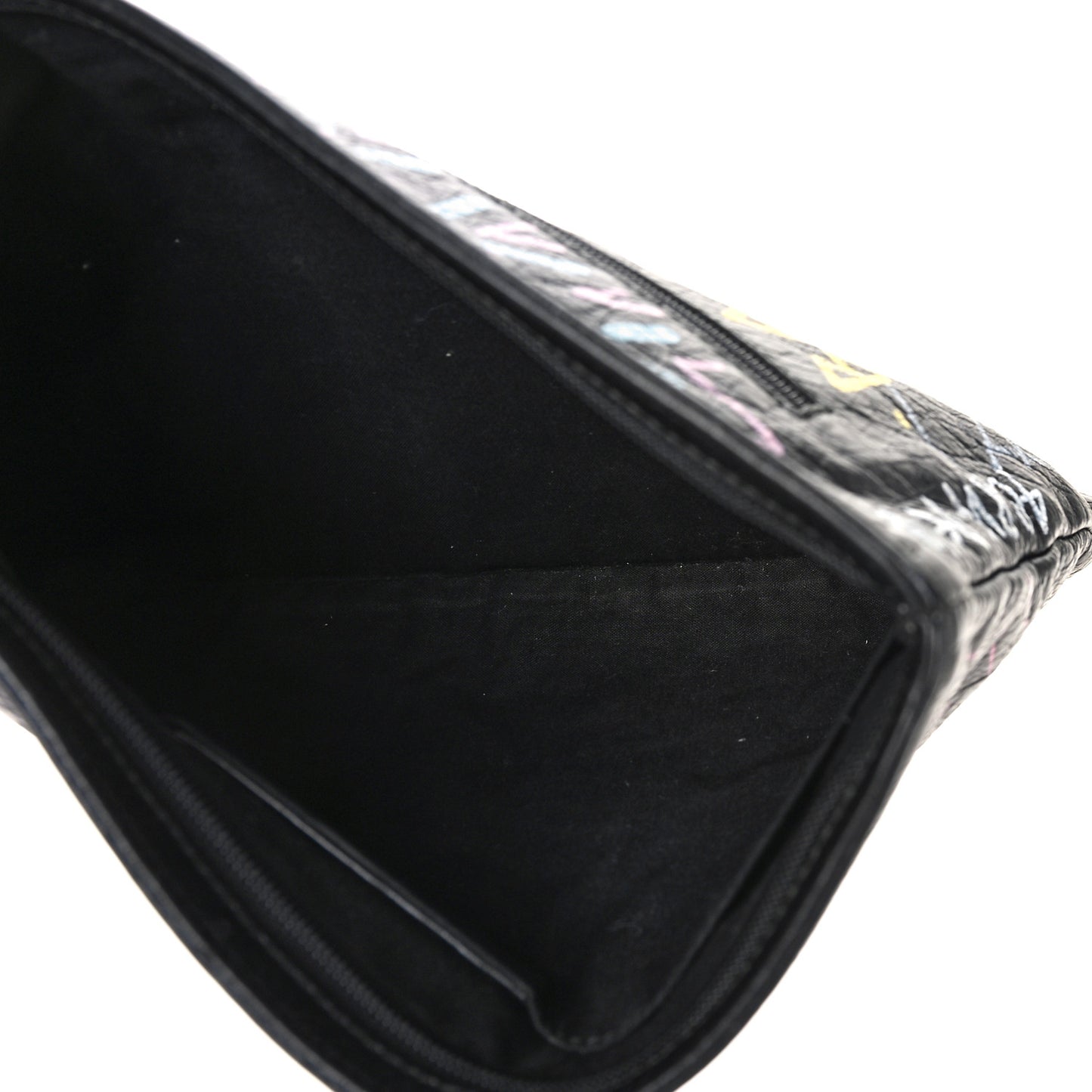 Agneau Arena Graffiti All Over Explorer Pouch Black Multicolor