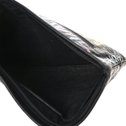 Balenciaga Agneau Arena Graffiti All Over Explorer Pouch Black Multicolor 5 of 8