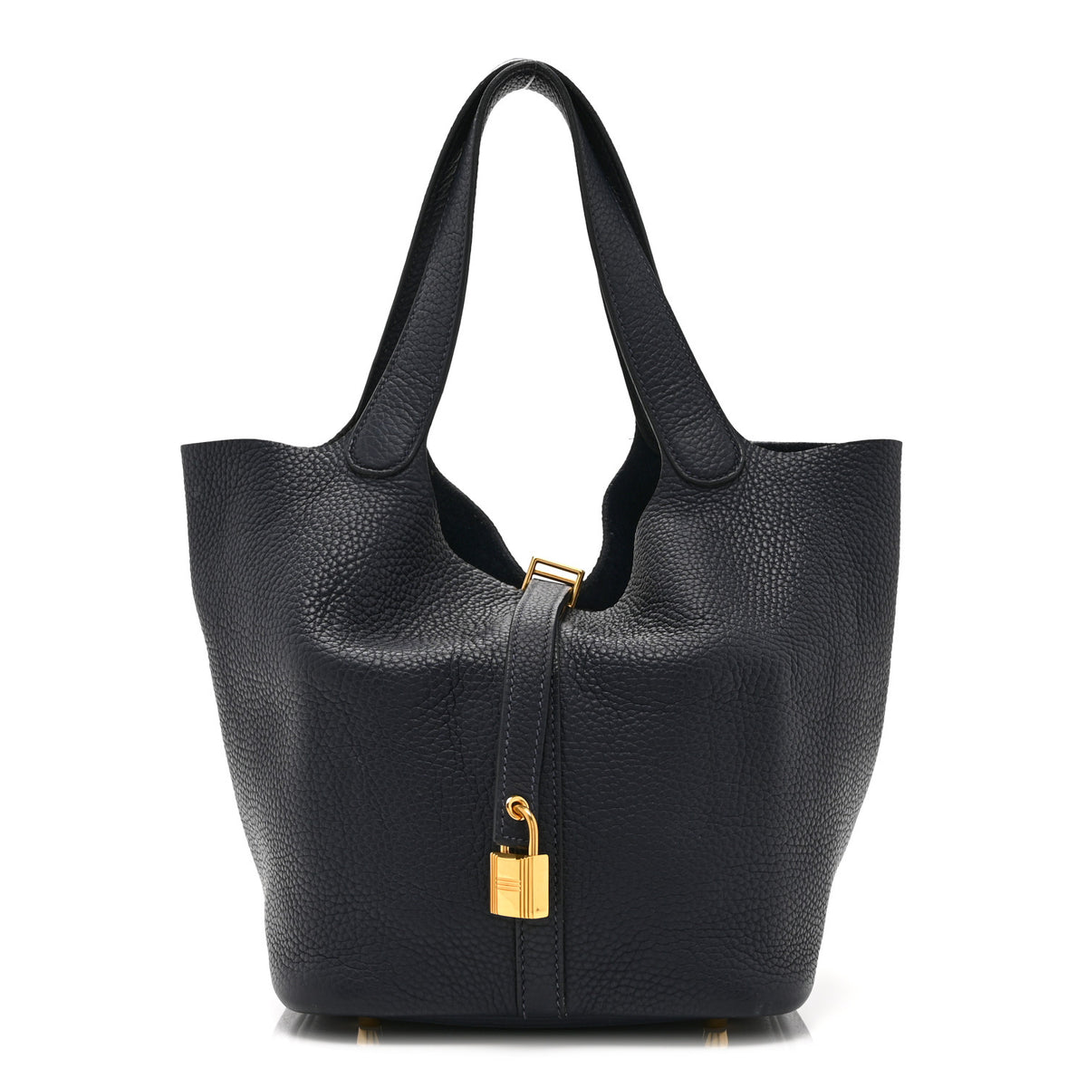 Taurillon Clemence Picotin Lock 22 MM Bleu Nuit