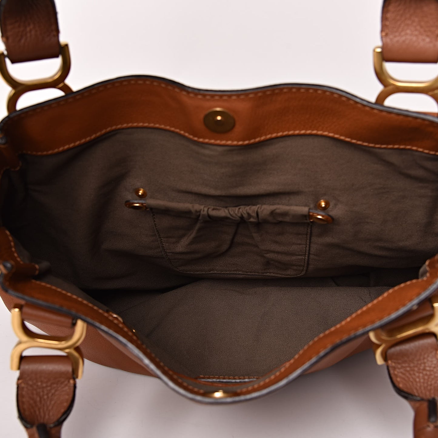 Calfskin Large Marcie Tote Tan