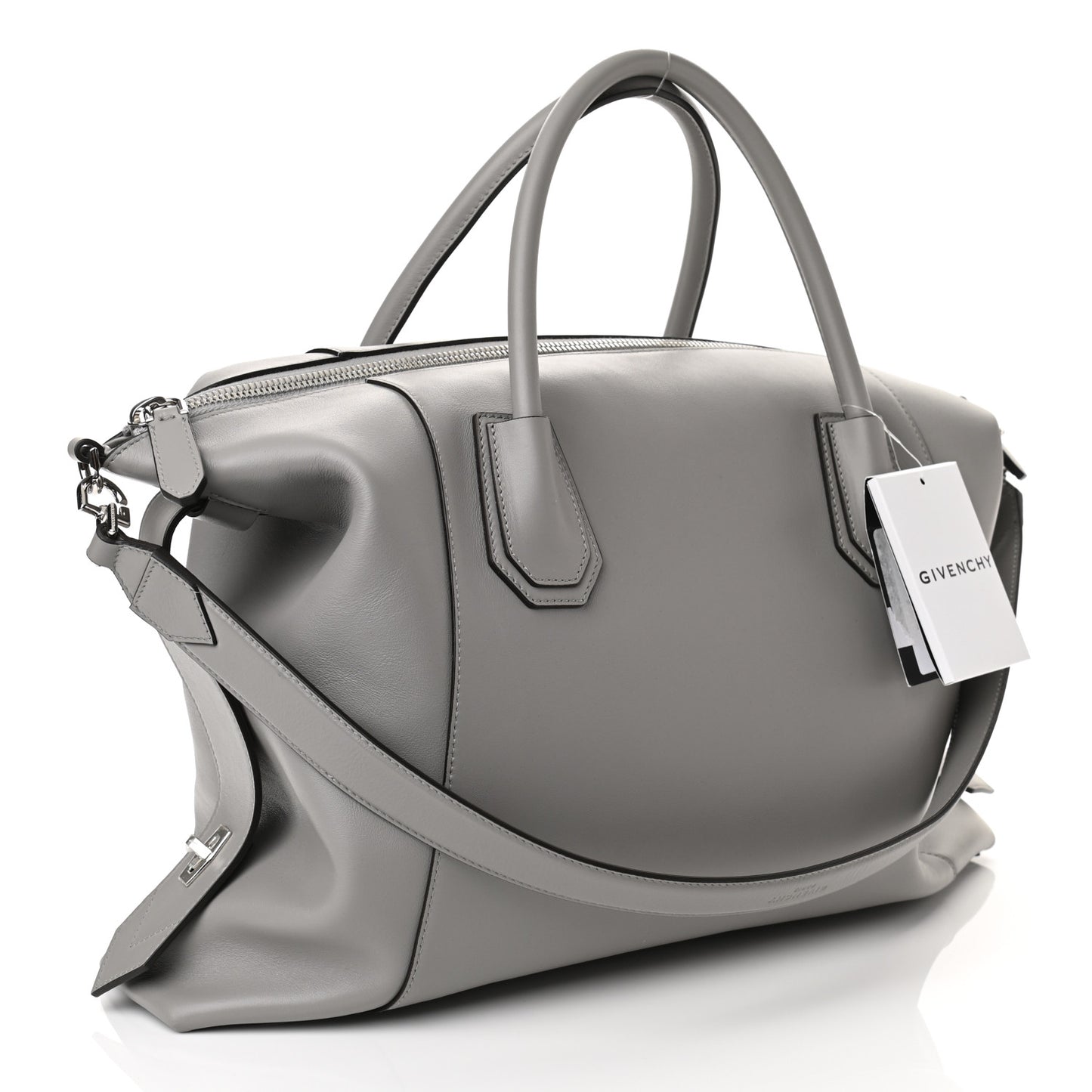 Smooth Calfskin Medium Soft Antigona Grey
