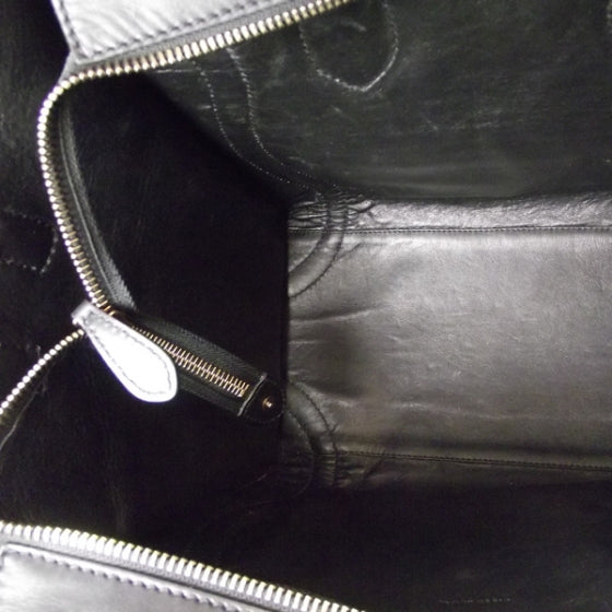 Celine Leather Mini Luggage Bag Black 6 of 9
