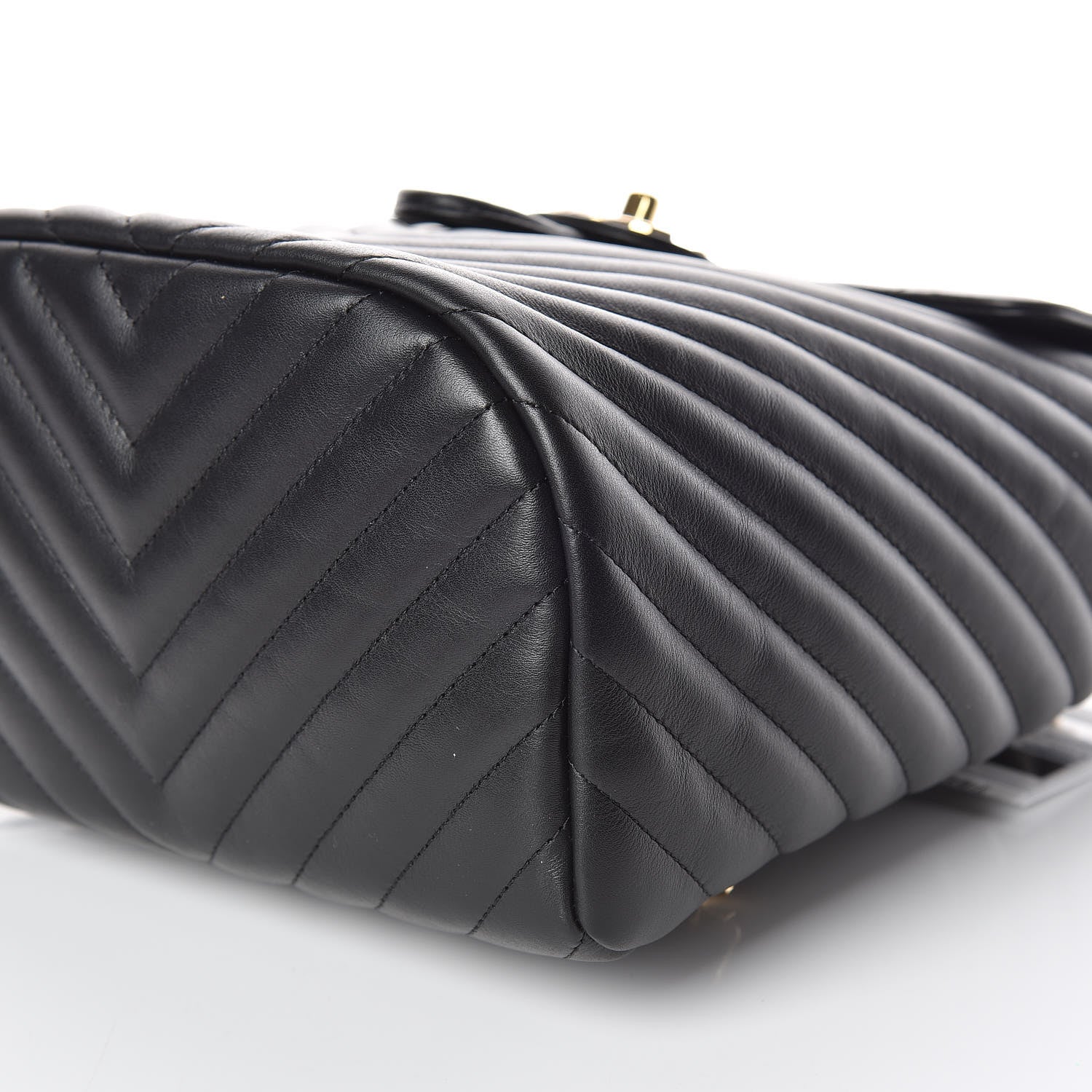 Chanel Calfskin Chevron Quilted Small Urban Spirit Backpack Black 6 of 10