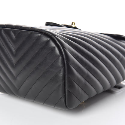 Chanel Calfskin Chevron Quilted Small Urban Spirit Backpack Black 6 of 10