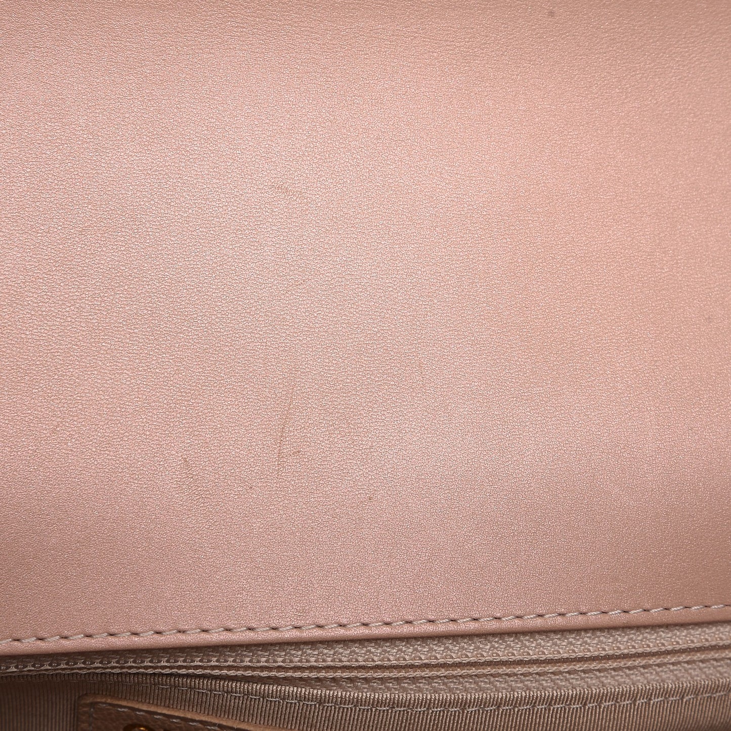 Iridescent Calfskin Quilted New Medium Boy Flap Light Pink