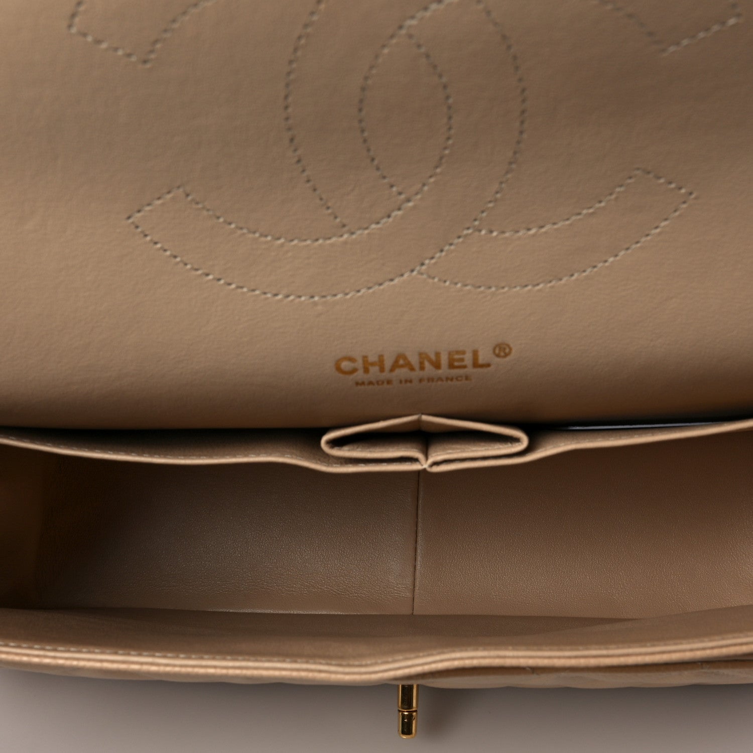 Chanel Caviar Quilted Jumbo Double Flap Beige Clair 4 of 6