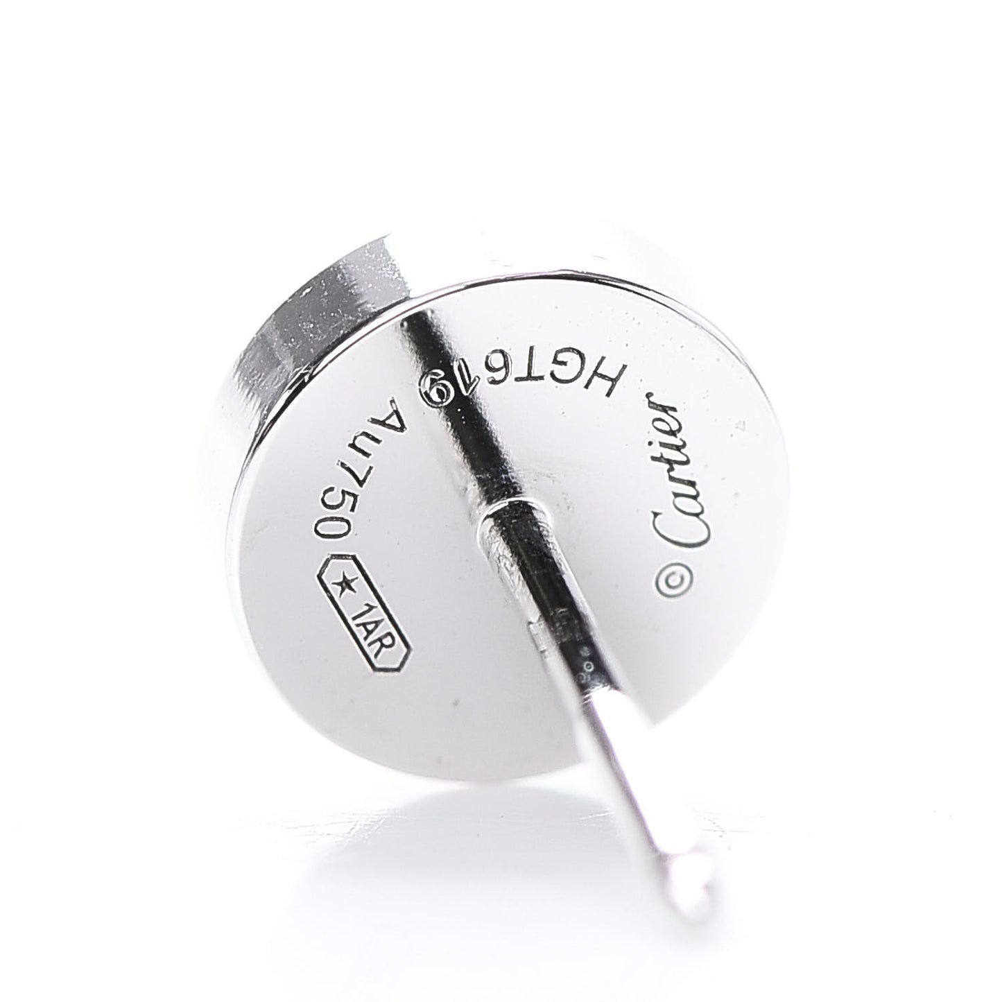 18K White Gold LOVE Earrings