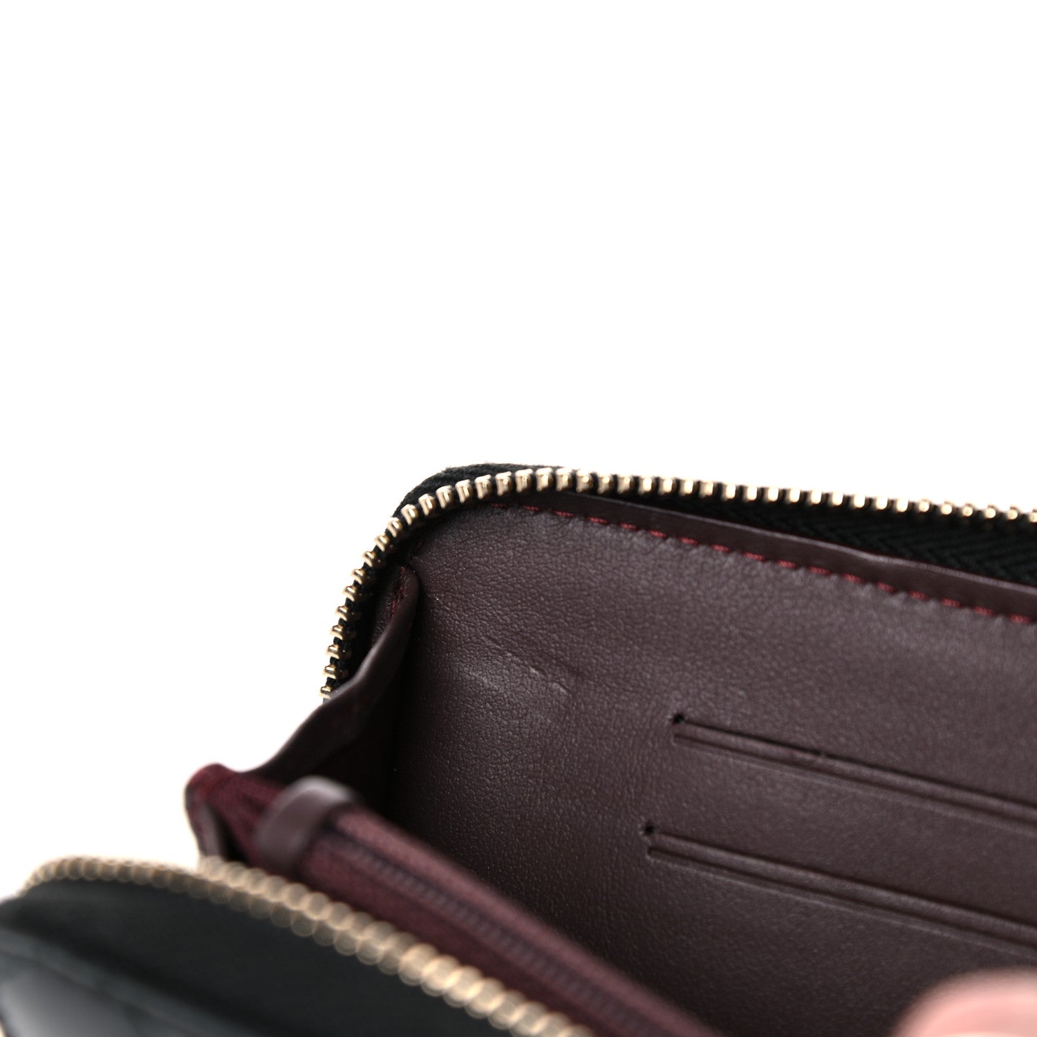 Chanel Aged Calfskin Quilted Small Lucky Charms 2.55 Reissue Zip Around Wallet Black 14 of 17