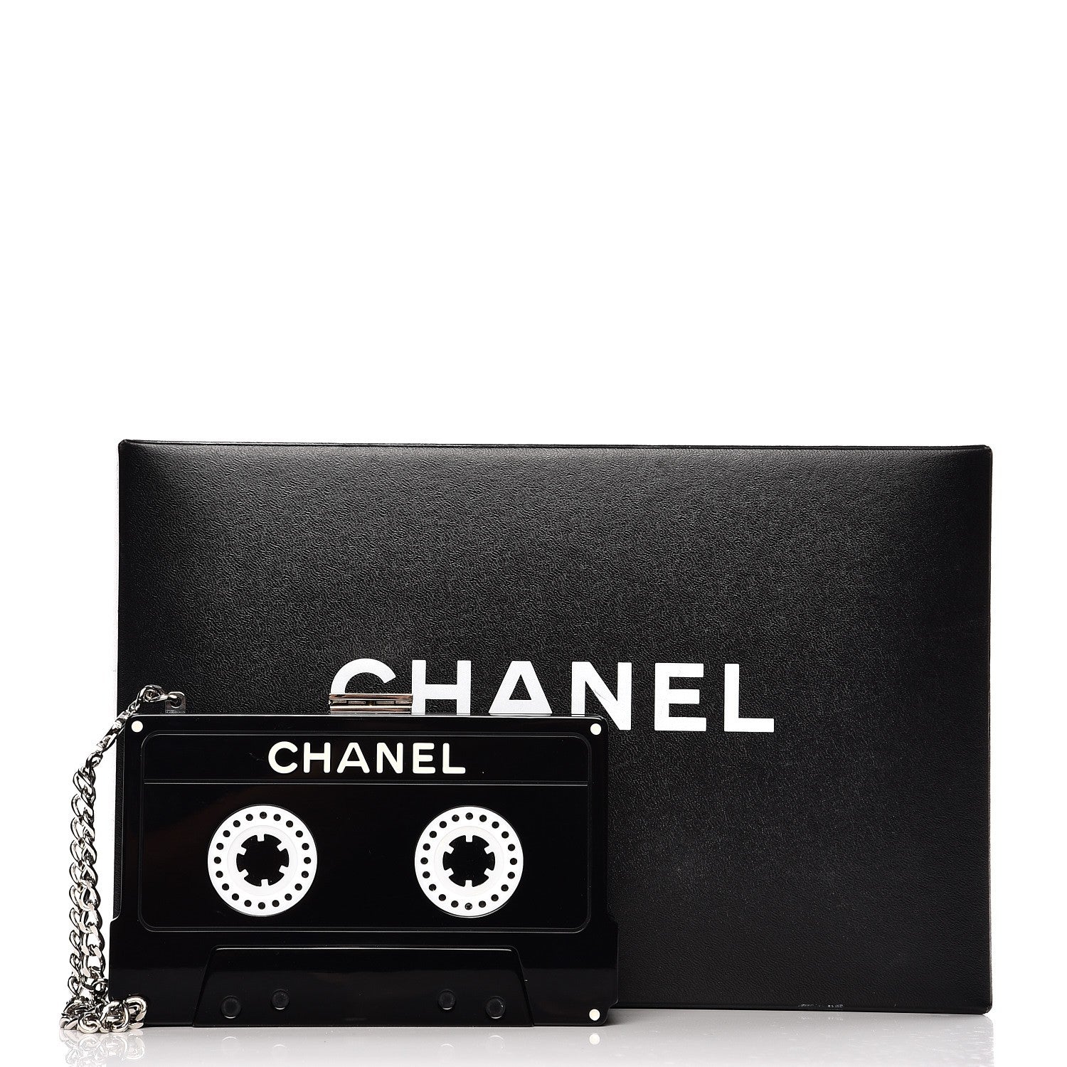 Chanel Lucite Cassette Clutch Black 8 of 8