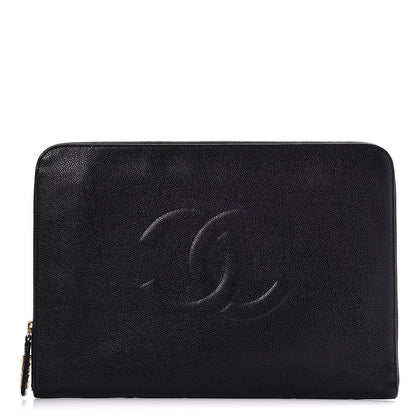 Chanel Caviar Timeless CC Portfolio Black 1 of 8