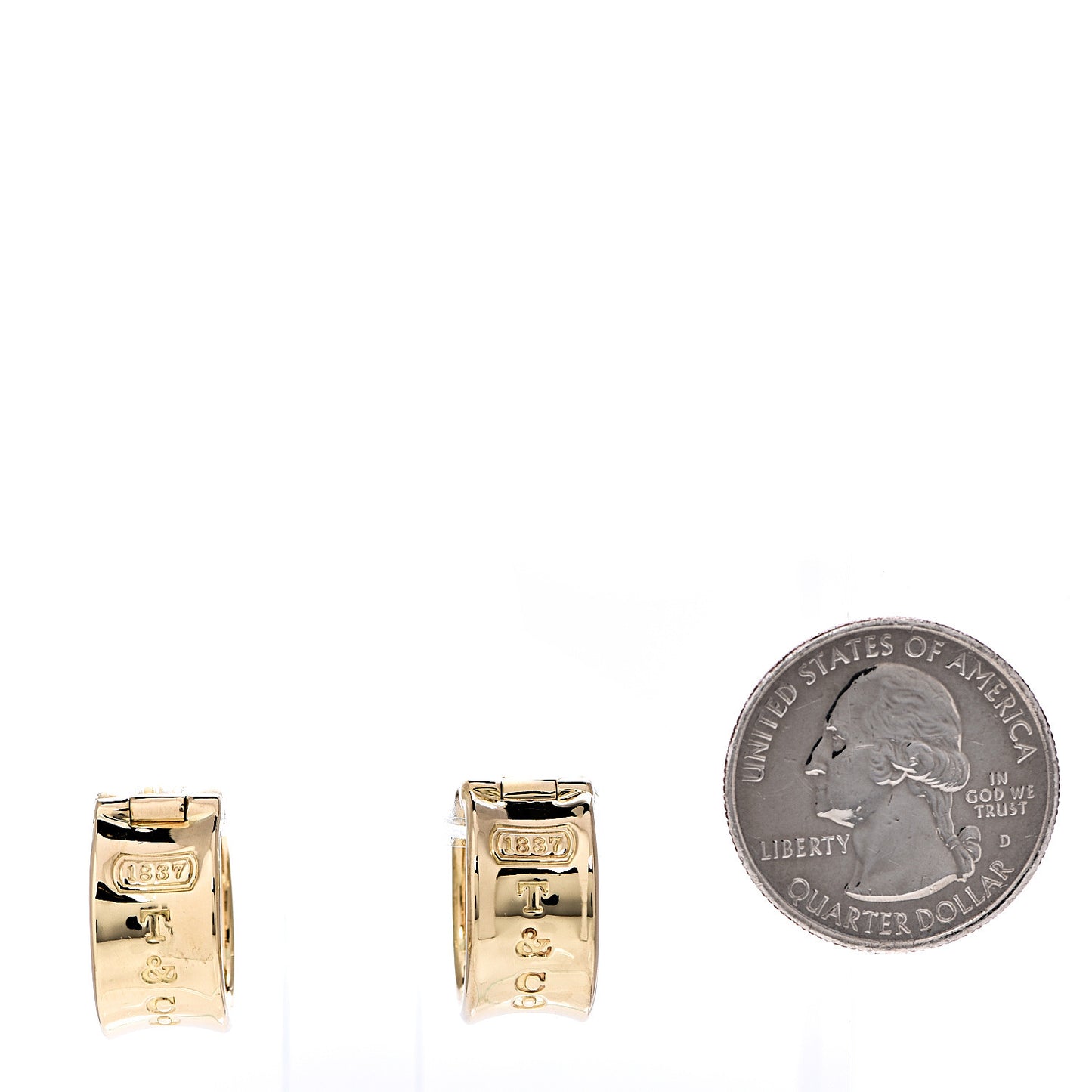 18K Yellow Gold 1837 Hoop Earrings