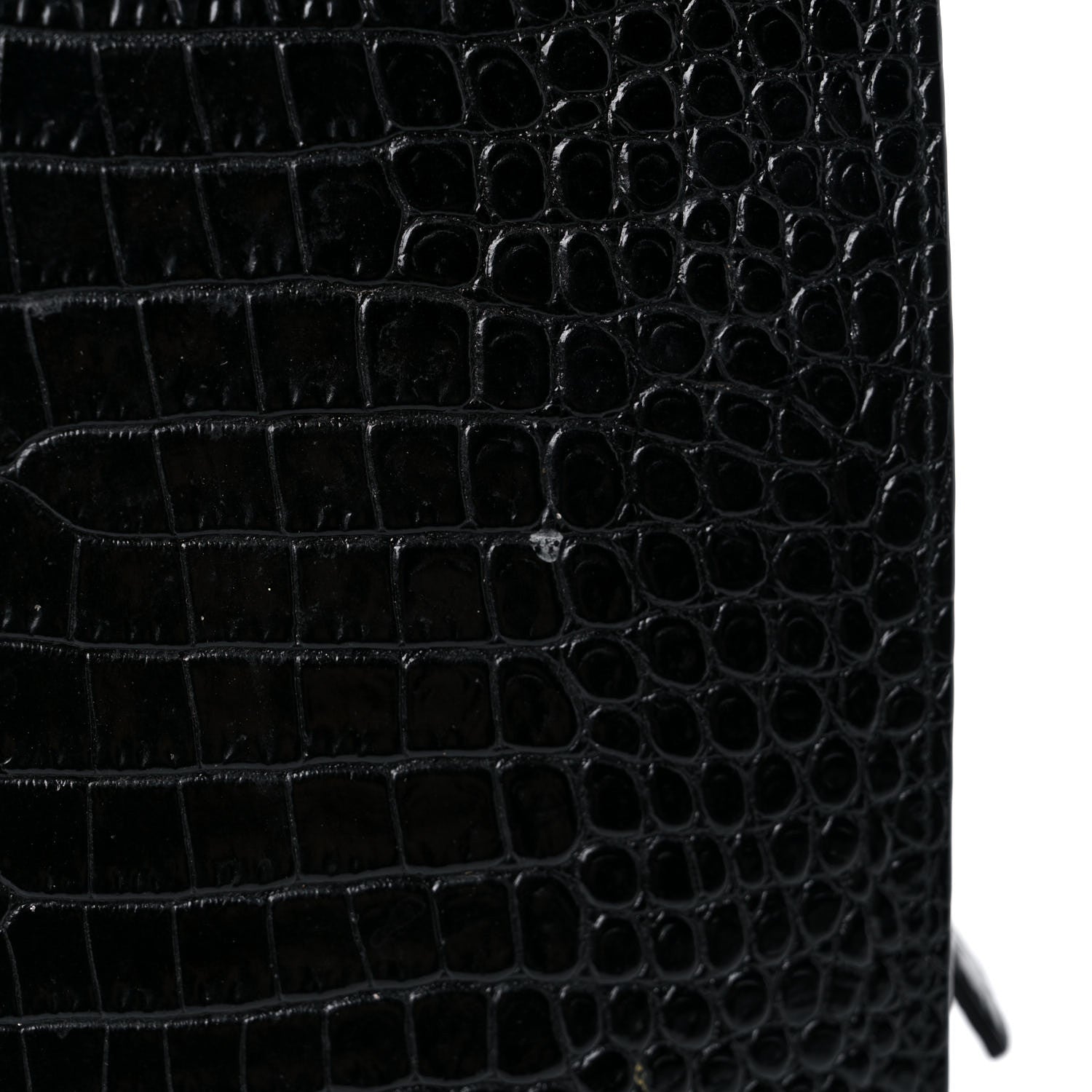 Saint Laurent Calfskin Crocodile Embossed Small Uptown Tote Black 20 of 23