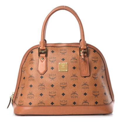 MCM Visetos Heritage Bowler Bag Cognac 1 of 27